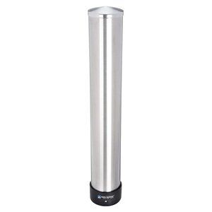 San Jamar Small Pull-Type Cup Dispenser 6 /10 Oz. Cups Stainless 23.5 inches